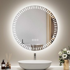 Round LED Bathroom Mirror With