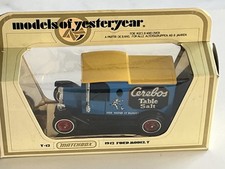 MATCHBOX YESTERYEAR Y- 12- ‘CEREBOS SALT’ WITH YELLOW ROOF MINT/BOXED VERY RARE