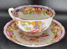 SALE ANTIQUE ENGLISH BONE CHINA TEA CUP AND SAUCER CUP DIAMETER 9.5CMS.