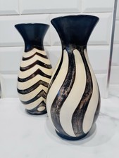 Pair Peruvian art pottery