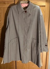 Aquascutum Check or Beige Reversible Swing Rain Coat Mac Size Unknown ?14