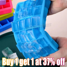 24 Grids Silicone Large Wax Ice Cube Tray Mould Giant Maker Square Juicy Mold