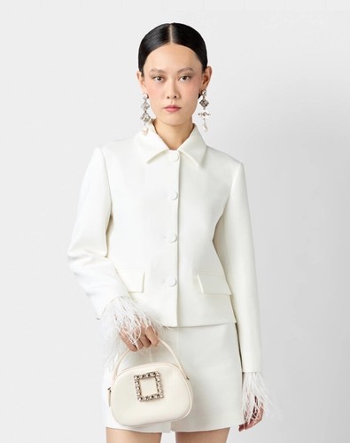 Zara woman white feather