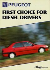 Peugeot Diesel Range Supplement 1995 UK Market Brochure 106 205 306 405 605 