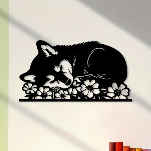 Shiba inu metal - inu, wall