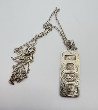 Sterling silver engraved ingot - sterling,