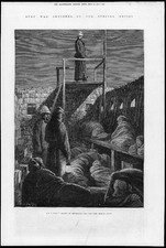 1879 - Antique Print ZULU WAR RORKES DRIFT NEW FORT BROMHEAD POST (203)