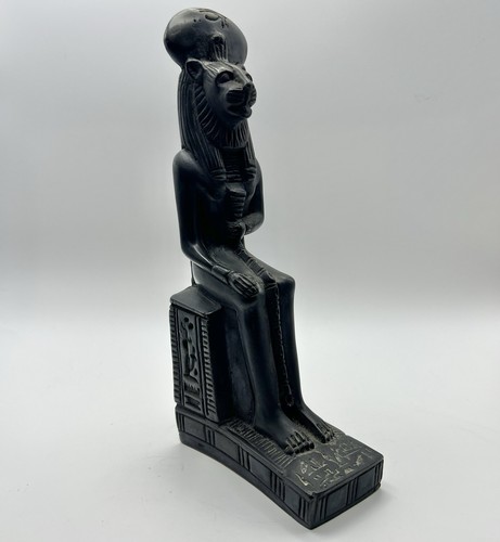 Black sekhmet statue - statue,