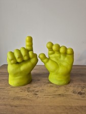 Pair of Talking Shrek Ogre Hands Fancy Dress Halloween