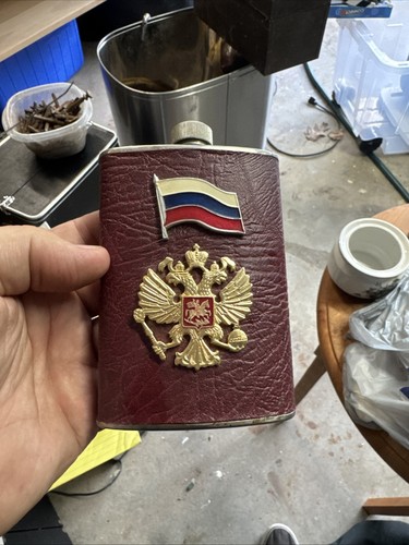 Russian eagle flask stainless - russian,