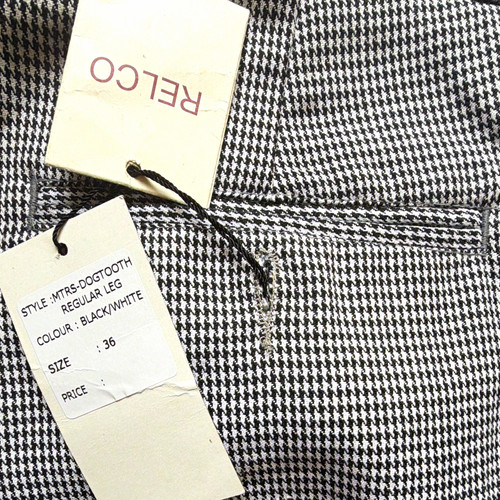 Relco black white dogtooth - black, &