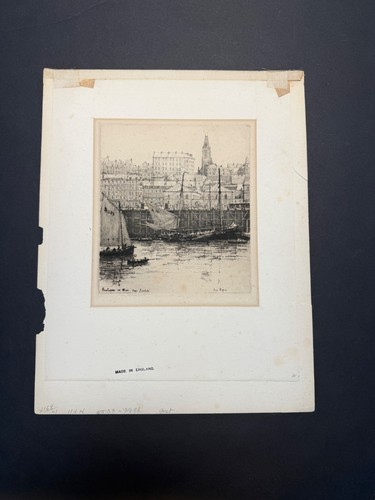 1920 pencil signed - 1920, etching