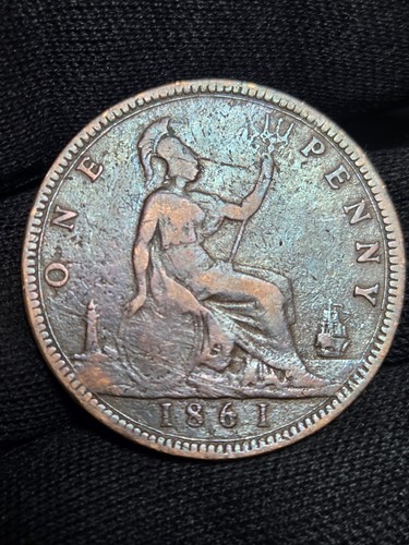 1861 queen victoria - one, penny