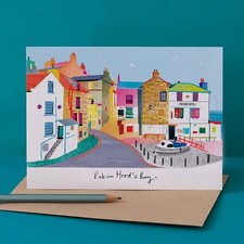 Blank Card Colourful Robin