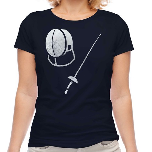 Fencing distressed print - fencing,