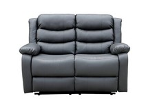 Grey Recliner Sofa 2 Seater in