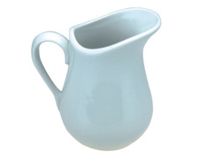 Apollo Ceramic Porcelain White Measuring Jug 250ml Milk Cream Pourer Churn Jug
