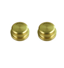 PAIR D J ALLOY TURNTABLE WEIGHTS PUCKS FOR TECHNICS SL-1200 BLACK GOLD SILVER