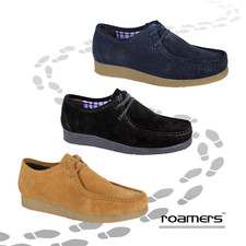 Mens Roamers Wallabee Apron Shoes Suede Memory Foam Trapper Desert Casual Lace