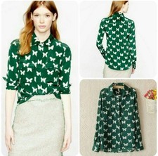 J.Crew Silk Butterfly Blouse