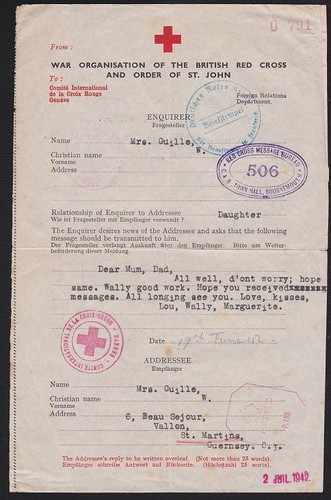 Guernsey 1942 ww2 german - gb,