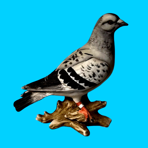 Vintage ceramic homing pigeon - vintage,