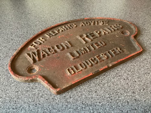 Original railway wagon plate - plate, ~