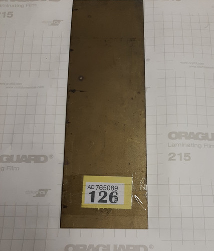Brass strip off cut - strip,