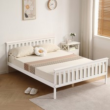 King Size Bed White 5ft