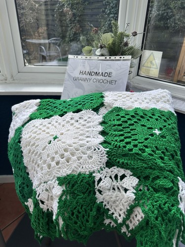 Handmade crochet blanket - crochet,