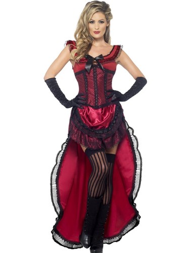 Saloon girl costume adult - girl,