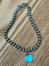 Tiffany silver heart bracelet