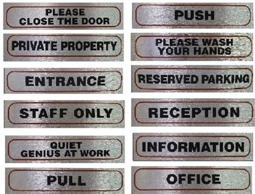 Information signs quality - information,