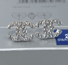 White / Rose Gold Filled made with Swarovski Crystal Earring or Necklace