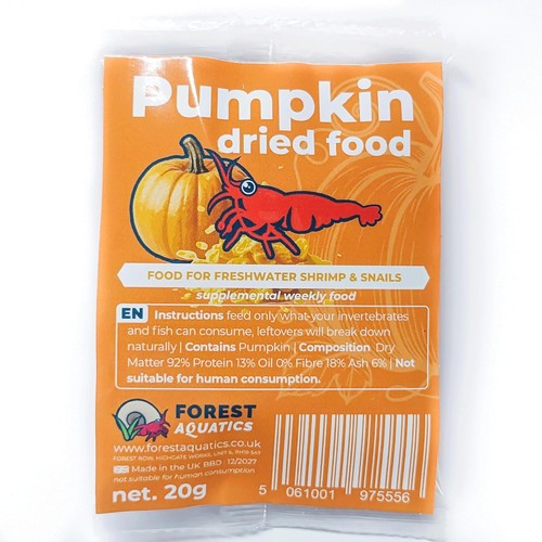 Dried pumpkin food for - pumpkin, snails