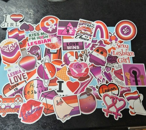 Lesbian lgbtq stickers - 50,