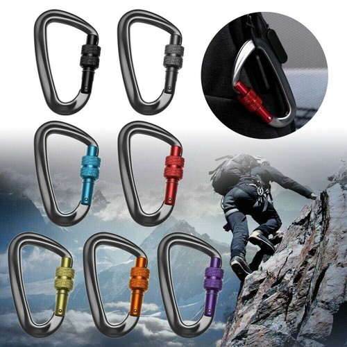 12kn aluminum carabiner clip - carabiner,