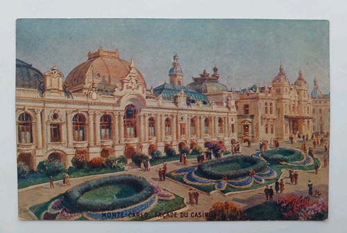Vintage postcard monte - monte, carlo