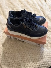 Moda in Pelle Navy Trainers