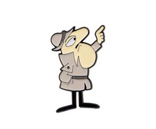 Inspector Clouseau Pink Panther Metal Enamel Pin Badge