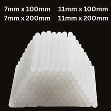 HOT MELT GLUE GUN STICKS 7mm / 11mm x 100mm /200mm LONG FOR CRAFT ADHESIVE CLEAR
