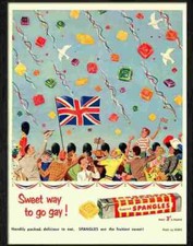 Advert Photo 1 spangles sweet advert 1950s