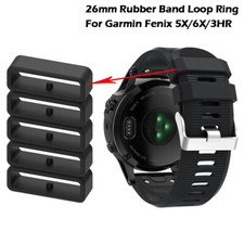 Silicone Watch Strap Band Keeper Loop Ring for Garmin Fenix 5x Plus 6x Pro 3 3hr