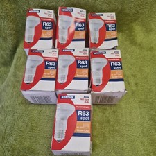 7 x STATUS R63 42W (60W) ES HALOGEN SPOT REFLECTOR LAMPS E27 LARGE SCREW