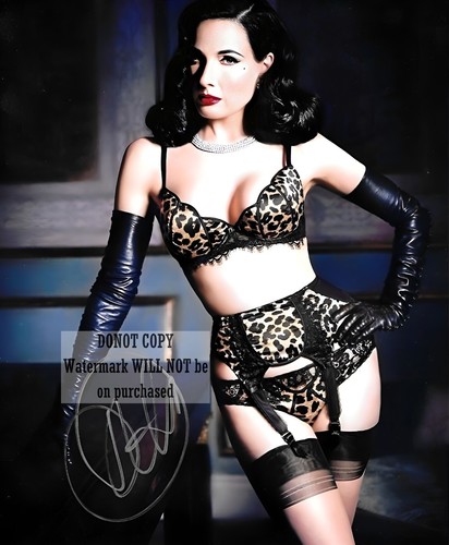 Dita von teese autographed - dita,