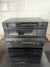 JVC DR-E2L BK Stereo Double Cassette Deck Receiver & Tuner Vintage Fully Working