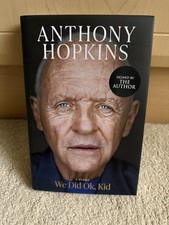 We Did Ok, Kid: A Memoir Okay Signed Edition Autographed Page Anthony Hopkins 📚