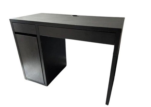 Black micke desk from ikea - black,