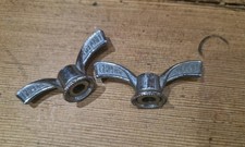 Vintage Gripfast Bicycle Axle Quick Release Wingnuts