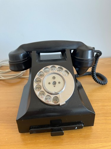 Vintage gpo black 332 bakelite - vintage,